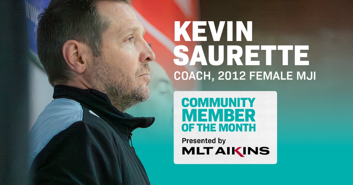 The PLAY Hockey Community Member of the Month presented by MLT Aikins is KEVIN SAURETTE!